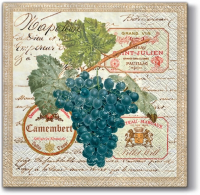 Салфетка для декупажа SDL-085800 33 x 33 cm Merlot  ― VIP Office HobbyART