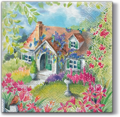 Салфетка для декупажа SDL-086700 33 x 33 cm House in the Country  ― VIP Office HobbyART