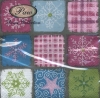 Napkin - 33 x 33 cm Magic Stars pink