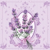 Napkin SDOG-004701 33 x 33 cm lavender