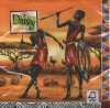 Napkin - 33 x 33 cm Afrika-Krieger