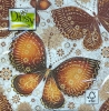 Салфетка для декупажа SDOG-015002 33 x 33 cm Ethnic Butterflies Orange