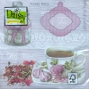 Салфетка для декупажа SDOG-016301 33 x 33 cm Pink Tea Background