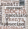 Napkin p-7778 33 x 33 cm Mocha Graphic white