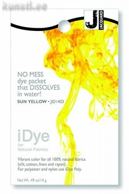 Краситель для 100% натуральных тканей Jacquard iDye Fabric Dye-1403 14 gr-Sun Yellow ― VIP Office HobbyART
