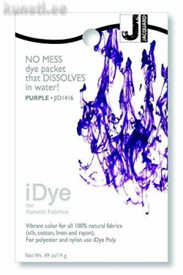 Краситель для 100% натуральных тканей Jacquard iDye Fabric Dye-1416 14 gr-Purple ― VIP Office HobbyART