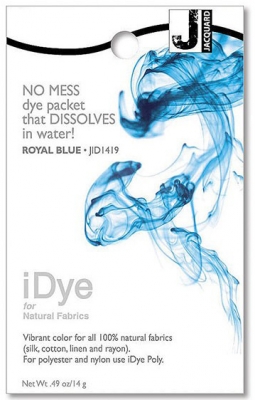 Краситель для 100% натуральных тканей Jacquard iDye Fabric Dye-1419 14 gr-Royal Blue ― VIP Office HobbyART