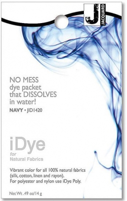 Краситель для 100% натуральных тканей Jacquard iDye Fabric Dye-1420 14 gr-Navy ― VIP Office HobbyART