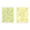 Sizzix Textured impres. embossing 2pk ferns seed