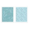 Sizzix Textured impres. embossing 2pk free spirit florals