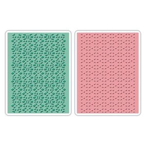 Sizzix Textured impres. embossing 2pk lace set ― VIP Office HobbyART