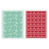 Sizzix Textured impres. embossing 2pk love set