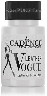Краска по коже Cadence Leather Vogue LV-01 white 50 ml ― VIP Office HobbyART