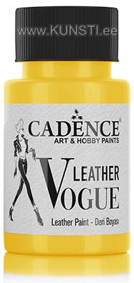 Kattev nahavärv Cadence Leather Vogue LV-02 yellow 50 ml ― VIP Office HobbyART