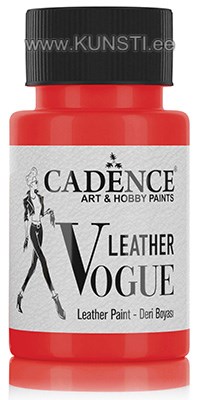 Kattev nahavärv Cadence Leather Vogue LV-04 red 50 ml ― VIP Office HobbyART