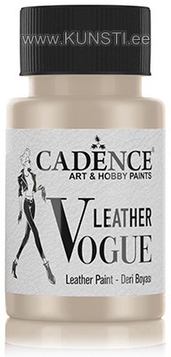 Kattev nahavärv Cadence Leather Vogue metallic LVM-02 PLATINIUM 50 ML ― VIP Office HobbyART