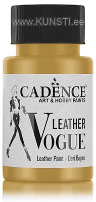 Kattev nahavärv Cadence Leather Vogue metallic LVM-04 GOLD 50 ML ― VIP Office HobbyART