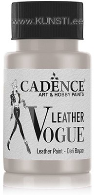 Краска по коже Cadence Leather Vogue metallic LVM-07 SILVER 50 ML ― VIP Office HobbyART