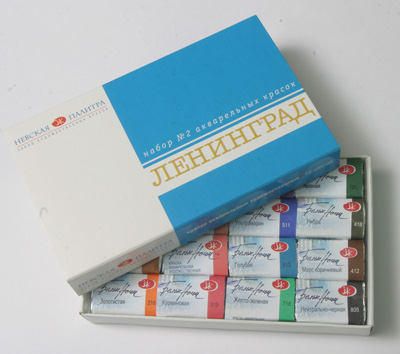 Набор акварельных красок "Ленинград-2" 16 цв. картонная коробка ― VIP Office HobbyART