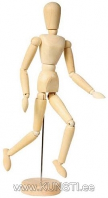 Wooden mannequin 30 cm - woman ― VIP Office HobbyART