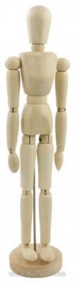 Wooden mannequin 30 cm - men ― VIP Office HobbyART