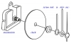 Quarz clock mechanism для основы до 7mm axis