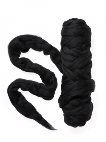 80 Шерсть для валяния Меринос 19,5 mic 50gr black ― VIP Office HobbyART
