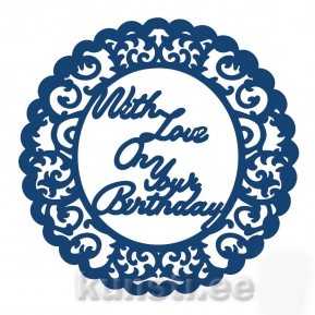 Ножи Tattered Lace ACD035 With love on your birthday ― VIP Office HobbyART