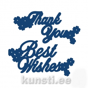 Die Tattered Lace ACD043 Thank you best wishes ― VIP Office HobbyART
