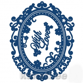 Die Tattered Lace ACD048 With Love interlocking die ― VIP Office HobbyART