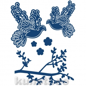 Die Tattered Lace ACD056 Doves and Branches ― VIP Office HobbyART