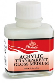 Acrylic transparent gloss medium Phoenix 75ml ― VIP Office HobbyART