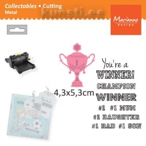 Ножи + штамп Marianne Design Collectables COL1336 champion  ― VIP Office HobbyART