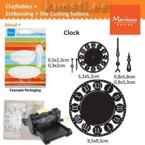 Marianne Design Craftables CR1234 clock  ― VIP Office HobbyART