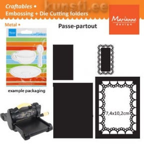 Marianne Design Craftables CR1242 passe-partout rectangle  ― VIP Office HobbyART