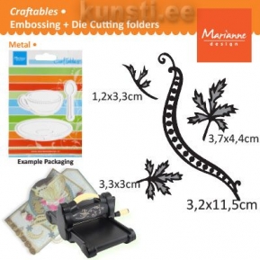 Die Marianne Design Craftables CR1243 swirls & leaves 1  ― VIP Office HobbyART