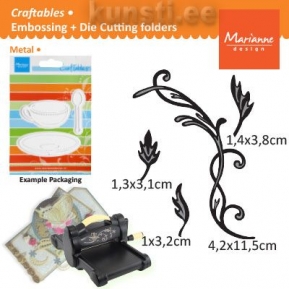 Marianne Design Craftables CR1244 swirls & leaves 2  ― VIP Office HobbyART