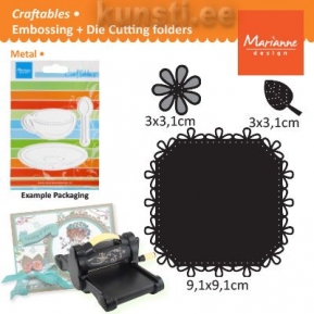 Die Marianne Design Craftables CR1249 square & flower stitch  ― VIP Office HobbyART