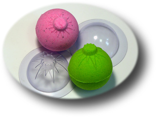 Пластиковая форма для бомбочек для ванной Сфера Новогодняя (диаметр 60 мм) ― VIP Office HobbyART