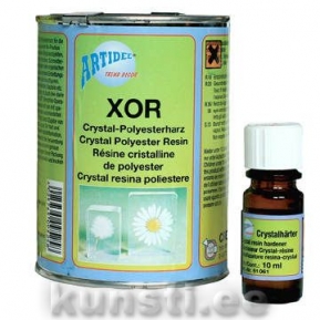 Полистирольная литьевая смола XOR crystal polyester, прозрачная 500g ― VIP Office HobbyART