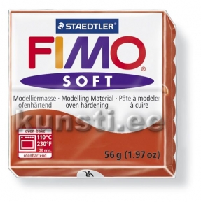 8020-24 Fimo soft, 56гр, индийская красная ― VIP Office HobbyART