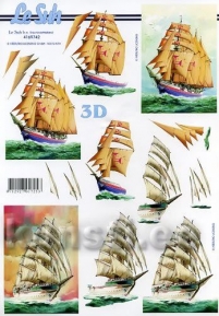 Decoupage paper 3D A4  LeSuh 4169742 ― VIP Office HobbyART