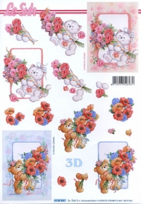 Decoupage paper 3D A4  LeSuh 4169841 ― VIP Office HobbyART