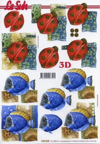Decoupage paper 3D A4  LeSuh 4169845 ― VIP Office HobbyART