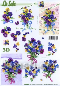 Decoupage paper 3D A4  LeSuh 4169899   ― VIP Office HobbyART