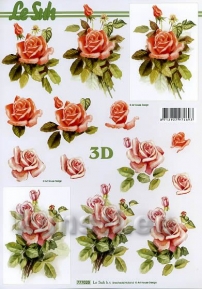 Dekupaaž paber 3D A4  LeSuh 777-020 ― VIP Office HobbyART