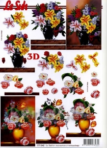 Dekupaaž paber 3D A4  LeSuh 777-042 ― VIP Office HobbyART