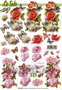 Decoupage paper 3D A4  LeSuh 8215-307 ― VIP Office HobbyART