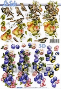 Decoupage paper 3D A4  LeSuh 8215-314 ― VIP Office HobbyART