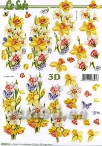 Decoupage paper 3D A4  LeSuh 8215-316 ― VIP Office HobbyART